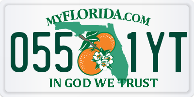 FL license plate 0551YT