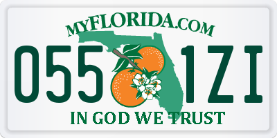 FL license plate 0551ZI