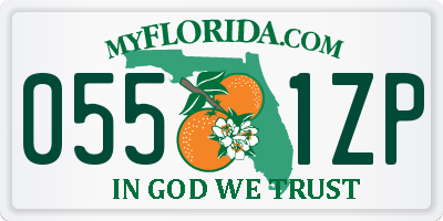 FL license plate 0551ZP