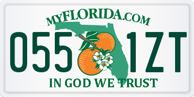 FL license plate 0551ZT