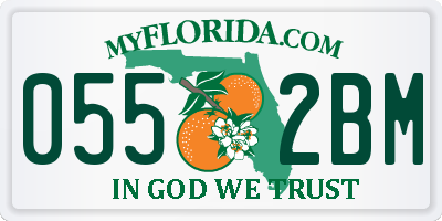 FL license plate 0552BM