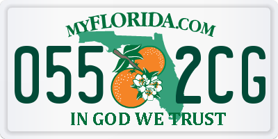 FL license plate 0552CG