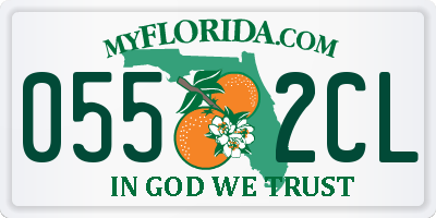 FL license plate 0552CL