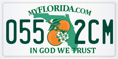 FL license plate 0552CM