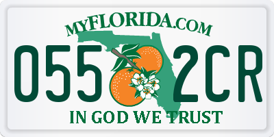 FL license plate 0552CR