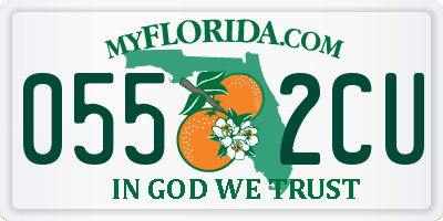 FL license plate 0552CU