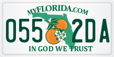 FL license plate 0552DA