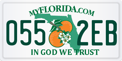 FL license plate 0552EB