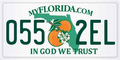 FL license plate 0552EL