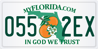 FL license plate 0552EX