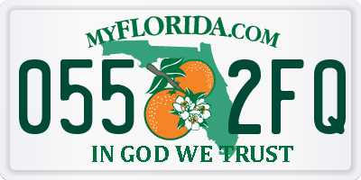 FL license plate 0552FQ