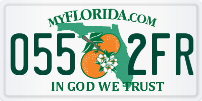 FL license plate 0552FR
