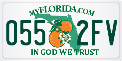 FL license plate 0552FV