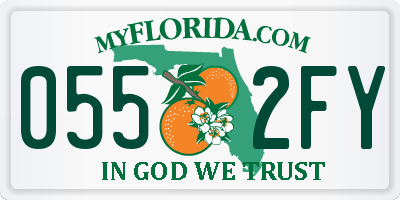 FL license plate 0552FY
