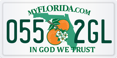 FL license plate 0552GL