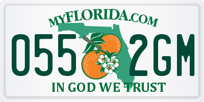 FL license plate 0552GM
