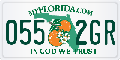 FL license plate 0552GR