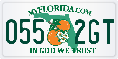 FL license plate 0552GT