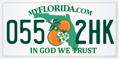 FL license plate 0552HK