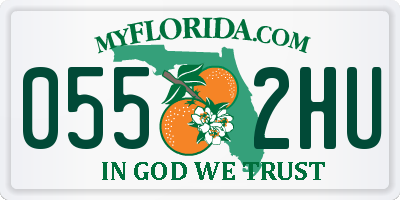 FL license plate 0552HU