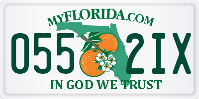 FL license plate 0552IX