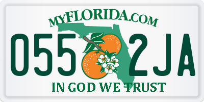 FL license plate 0552JA