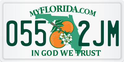 FL license plate 0552JM