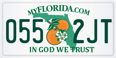 FL license plate 0552JT