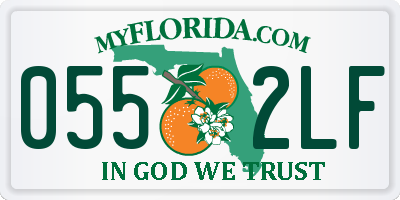FL license plate 0552LF