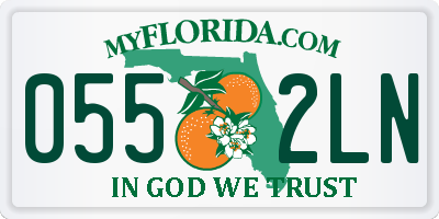 FL license plate 0552LN