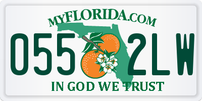 FL license plate 0552LW