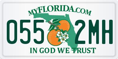 FL license plate 0552MH