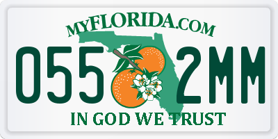 FL license plate 0552MM