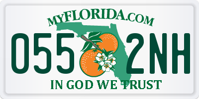 FL license plate 0552NH