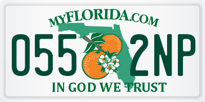 FL license plate 0552NP