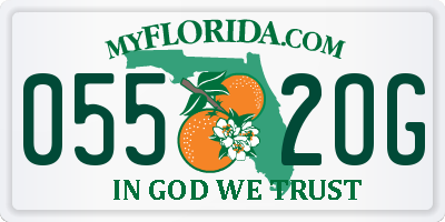 FL license plate 0552OG