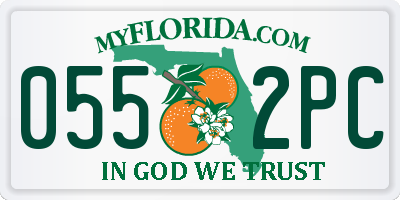 FL license plate 0552PC