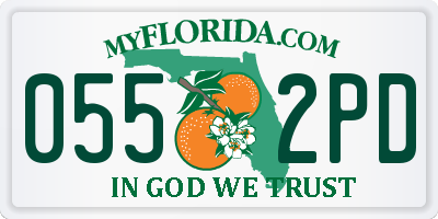 FL license plate 0552PD