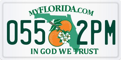 FL license plate 0552PM