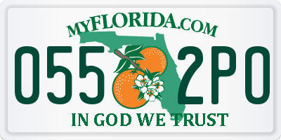 FL license plate 0552PO
