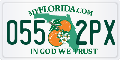 FL license plate 0552PX