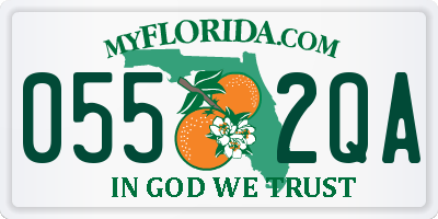 FL license plate 0552QA