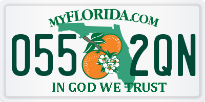 FL license plate 0552QN