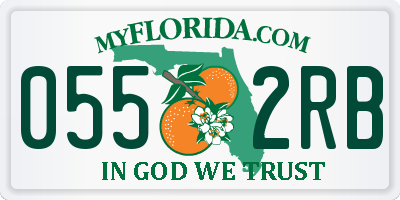 FL license plate 0552RB