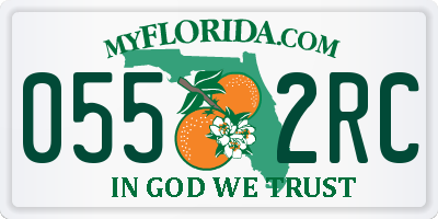 FL license plate 0552RC