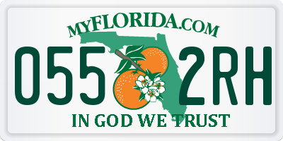 FL license plate 0552RH