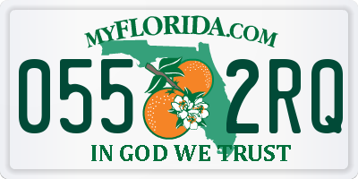 FL license plate 0552RQ
