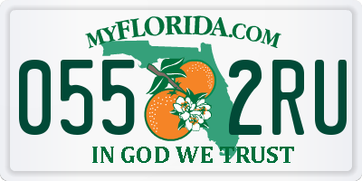 FL license plate 0552RU