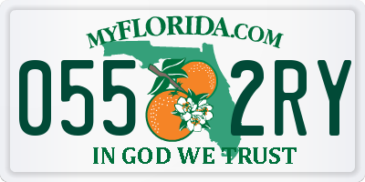 FL license plate 0552RY