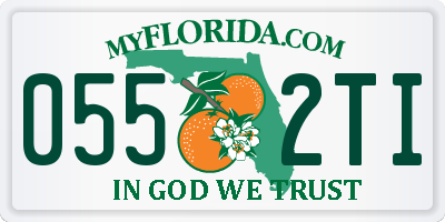 FL license plate 0552TI